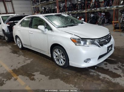 2010 LEXUS HS 250H PREMIUM White  Hybrid JTHBB1BA1A2010359 photo #1