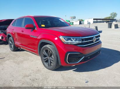 2021 VOLKSWAGEN ATLAS CROSS SPORT 3.6L V6 SE W/TECHNOLOGY R-LINE Red  Gasoline 1V2PE2CA7MC219542 photo #1