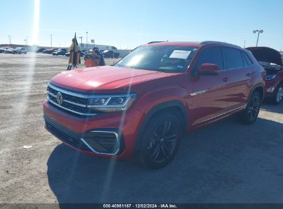 2021 VOLKSWAGEN ATLAS CROSS SPORT 3.6L V6 SE W/TECHNOLOGY R-LINE Red  Gasoline 1V2PE2CA7MC219542 photo #3