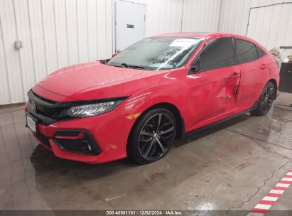 2020 HONDA CIVIC SPORT TOURING Red  Gasoline SHHFK7H90LU202695 photo #3