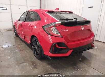 2020 HONDA CIVIC SPORT TOURING Red  Gasoline SHHFK7H90LU202695 photo #4