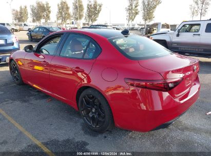 2021 ALFA ROMEO GIULIA RWD Red  Gasoline ZARFAMAN5M7639809 photo #4