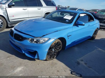 2017 BMW M4 Blue  Gasoline WBS3U9C54HP970720 photo #3