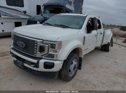 2022 FORD F-450 PLATINUM White  Diesel 1FT8W4DT3NEC86627 photo #3