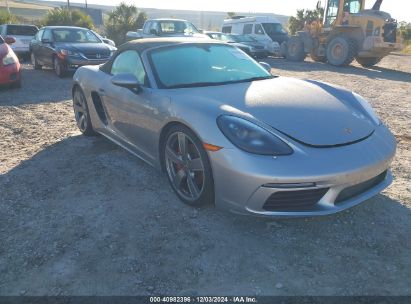 2018 PORSCHE 718 BOXSTER S Silver  Gasoline WP0CB2A80JS228268 photo #1