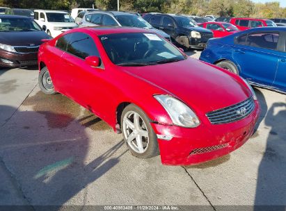 2004 INFINITI G35 Red  Gasoline JNKCV54E14M824958 photo #1