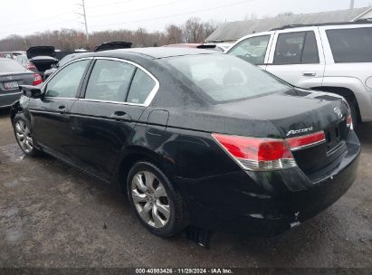 2012 HONDA ACCORD 2.4 EX Black  Gasoline 1HGCP2F77CA122881 photo #4