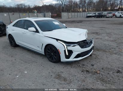 2022 CADILLAC CT4-V V-SERIES BLACKWING White  Gasoline 1G6D75RP4N0410840 photo #1