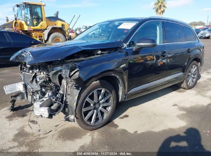 2019 AUDI Q7 45 PREMIUM/45 SE PREMIUM Black  Gasoline WA1LHAF7XKD039586 photo #3