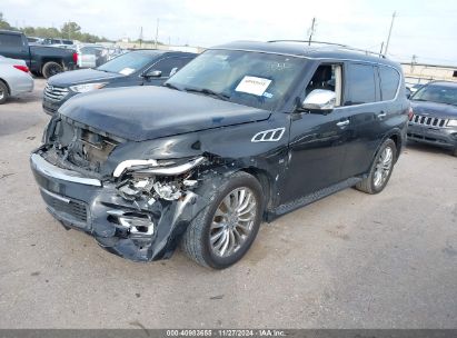 2015 INFINITI QX80 Black  Gasoline JN8AZ2NF1F9573050 photo #3