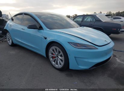 2024 TESLA MODEL 3 PERFORMANCE ALL-WHEEL DRIVE Blue  Electric 5YJ3E1ET5RF863849 photo #1