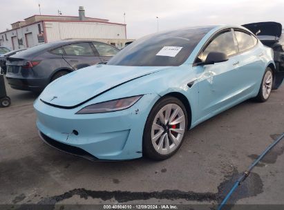 2024 TESLA MODEL 3 PERFORMANCE ALL-WHEEL DRIVE Blue  Electric 5YJ3E1ET5RF863849 photo #3