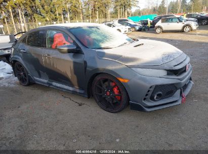 2019 HONDA CIVIC TYPE R TOURING Gray  Gasoline SHHFK8G70KU202698 photo #1