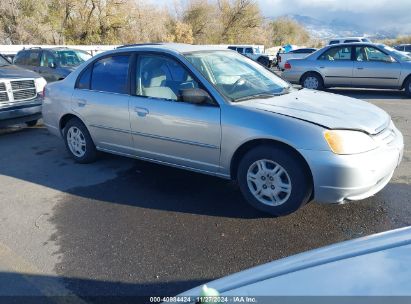 2002 HONDA CIVIC LX Silver  Gasoline 2HGES16532H585570 photo #1