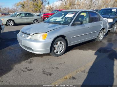 2002 HONDA CIVIC LX Silver  Gasoline 2HGES16532H585570 photo #3