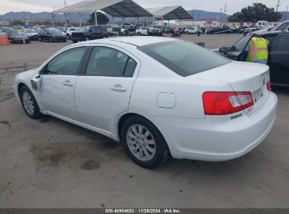 2012 MITSUBISHI GALANT FE White  Gasoline 4A32B2FF7CE011592 photo #4