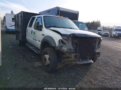 2007 FORD F-450 CHASSIS LARIAT/XL/XLT White  Diesel 1FDXW46P97EA79864 photo #1