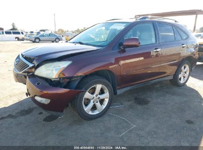 2008 LEXUS RX 350 Maroon  Gasoline JTJHK31U482046136 photo #3