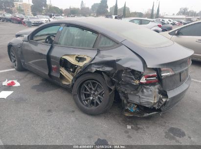 2022 TESLA MODEL 3 REAR-WHEEL DRIVE Gray  Electric 5YJ3E1EA4NF210499 photo #4