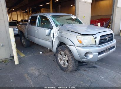 2006 TOYOTA TACOMA DOUBLE CAB Silver  Gasoline 5TELU42N26Z240144 photo #1