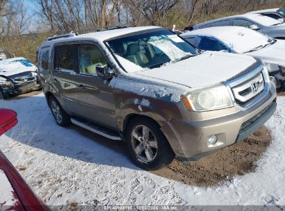 2011 HONDA PILOT EX-L Gray  Gasoline 5FNYF4H57BB050990 photo #1