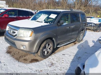 2011 HONDA PILOT EX-L Gray  Gasoline 5FNYF4H57BB050990 photo #3