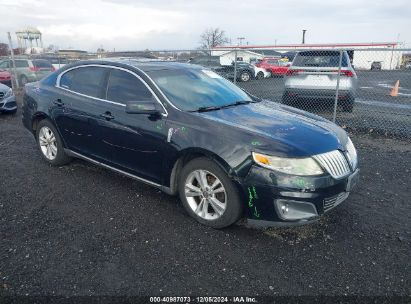 2009 LINCOLN MKS Black  Gasoline 1LNHM93R09G627142 photo #1