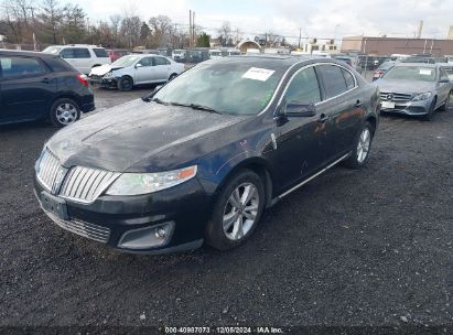 2009 LINCOLN MKS Black  Gasoline 1LNHM93R09G627142 photo #3