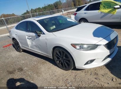 2014 MAZDA MAZDA6 I GRAND TOURING White  Gasoline JM1GJ1W63E1137917 photo #1