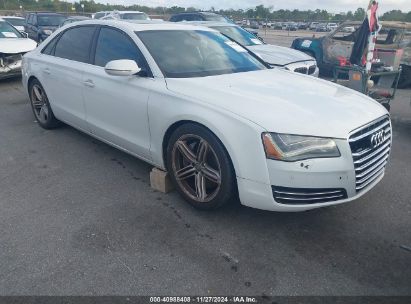 2013 AUDI A8 L 4.0T White  Gasoline WAUR2AFD2DN008964 photo #1