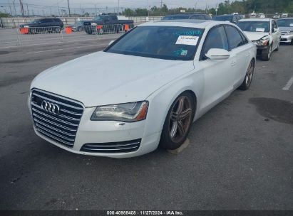 2013 AUDI A8 L 4.0T White  Gasoline WAUR2AFD2DN008964 photo #3