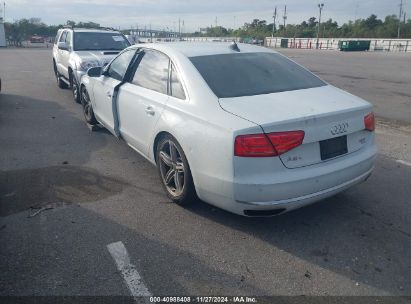 2013 AUDI A8 L 4.0T White  Gasoline WAUR2AFD2DN008964 photo #4