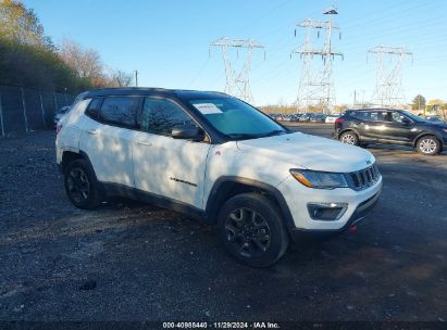 2018 JEEP COMPASS TRAILHAWK 4X4 White  Gasoline 3C4NJDDB2JT417615 photo #1