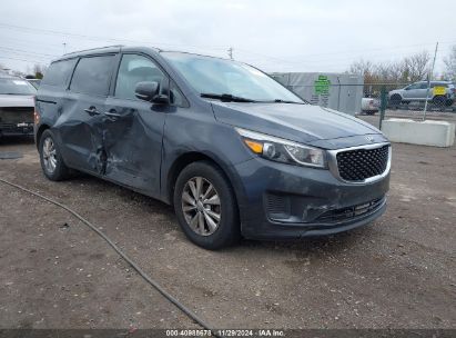 2015 KIA SEDONA LX Gray  Gasoline KNDMB5C12F6040647 photo #1