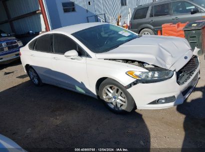 2013 FORD FUSION SE White  Gasoline 3FA6P0HRXDR260605 photo #1