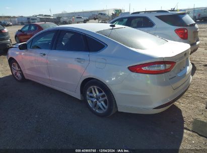 2013 FORD FUSION SE White  Gasoline 3FA6P0HRXDR260605 photo #4