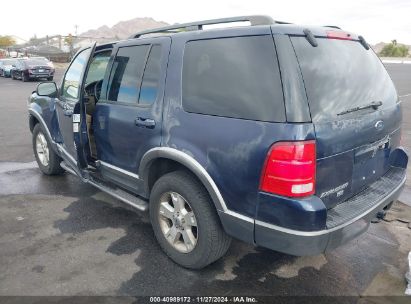 2003 FORD EXPLORER NBX/XLT Blue  Flexible Fuel 1FMZU63K03ZB40816 photo #4