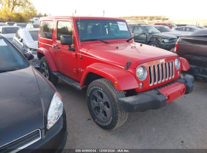 2018 JEEP WRANGLER JK SAHARA 4X4 Red  Flexible Fuel 1C4AJWBG7JL882489 photo #1