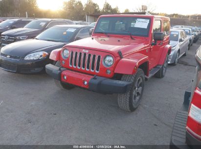 2018 JEEP WRANGLER JK SAHARA 4X4 Red  Flexible Fuel 1C4AJWBG7JL882489 photo #3