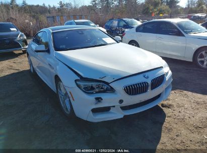 2013 BMW 640I GRAN COUPE White sedan 4d gas WBA6A0C51DDZ03574 photo #1