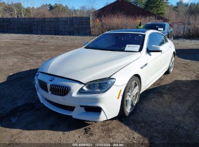 2013 BMW 640I GRAN COUPE White sedan 4d gas WBA6A0C51DDZ03574 photo #3