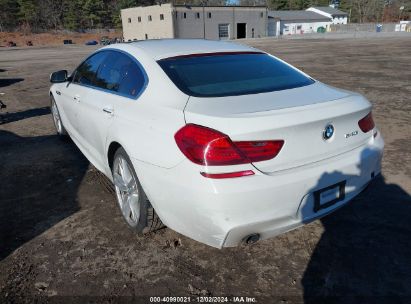 2013 BMW 640I GRAN COUPE White sedan 4d gas WBA6A0C51DDZ03574 photo #4