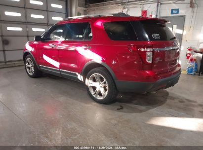 2014 FORD EXPLORER LIMITED Red  Gasoline 1FM5K8F89EGA17014 photo #4