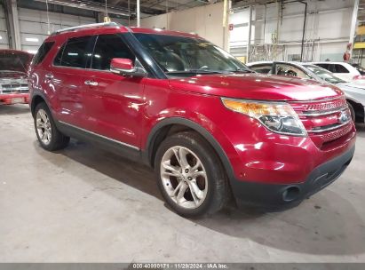 2014 FORD EXPLORER LIMITED Red  Gasoline 1FM5K8F89EGA17014 photo #1