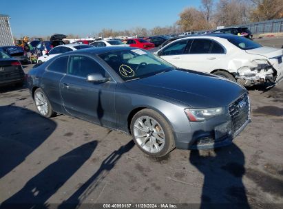 2013 AUDI A5 2.0T PREMIUM Gray  Flexible Fuel WAULFAFR7DA053668 photo #1