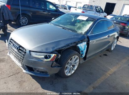 2013 AUDI A5 2.0T PREMIUM Gray  Flexible Fuel WAULFAFR7DA053668 photo #3