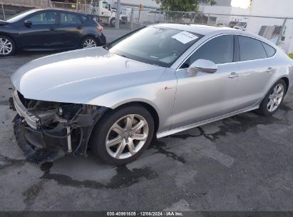 2014 AUDI A7 3.0T PREMIUM PLUS Silver  Gasoline WAU2GAFC0EN155585 photo #3