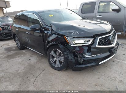 2019 ACURA MDX STANDARD Black  Gasoline 5J8YD4H38KL030931 photo #1