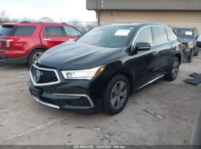 2019 ACURA MDX STANDARD Black  Gasoline 5J8YD4H38KL030931 photo #3