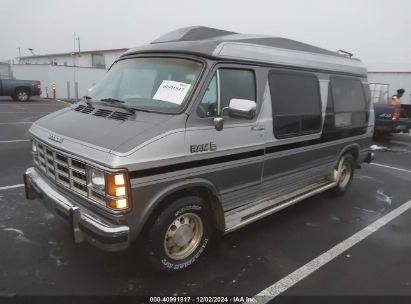 1990 DODGE RAM VAN B250 Gray  Gasoline 2B7HB21Y1LK770384 photo #3